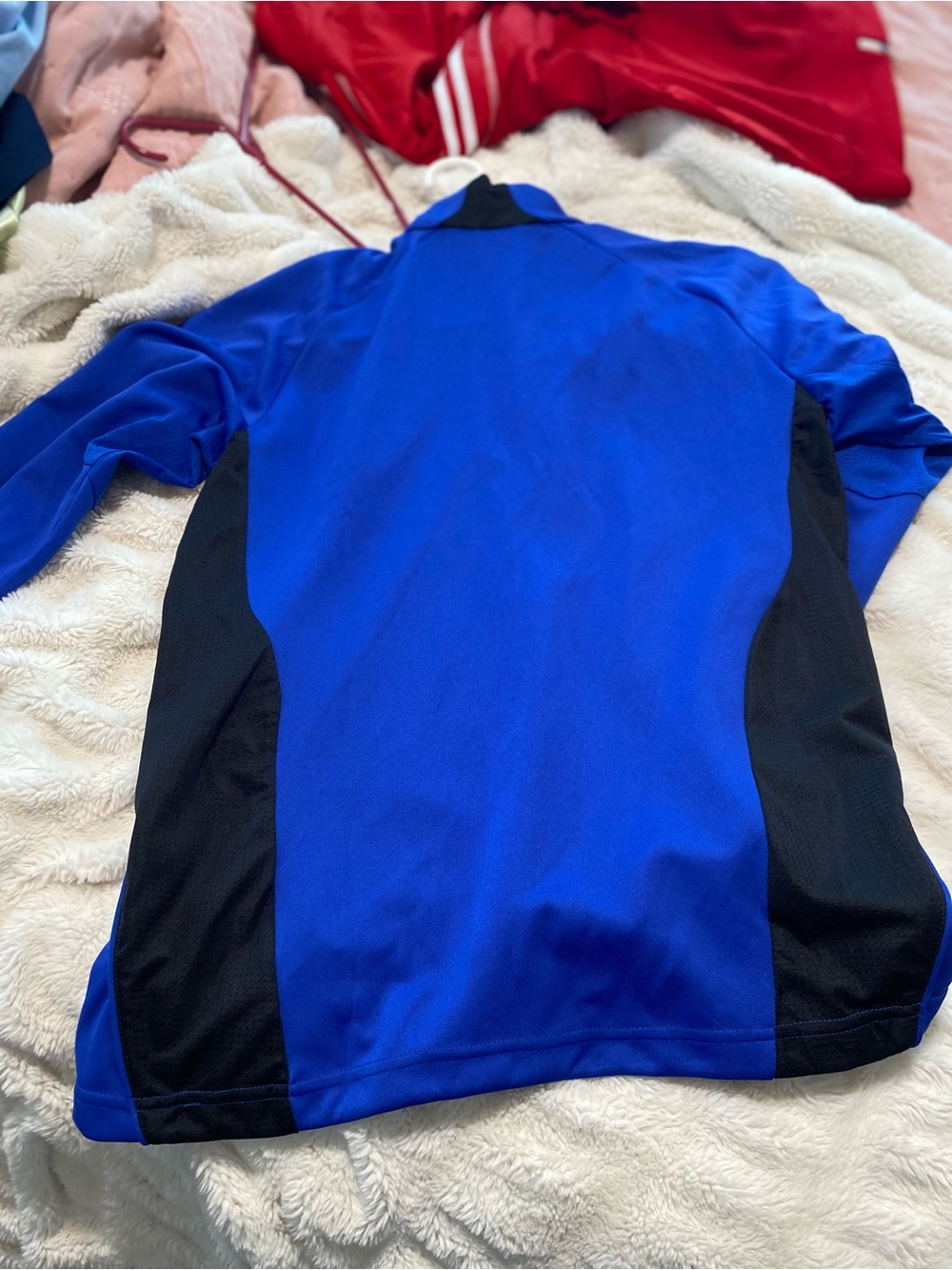 adidas Men's Blue and Black Performance Jacket